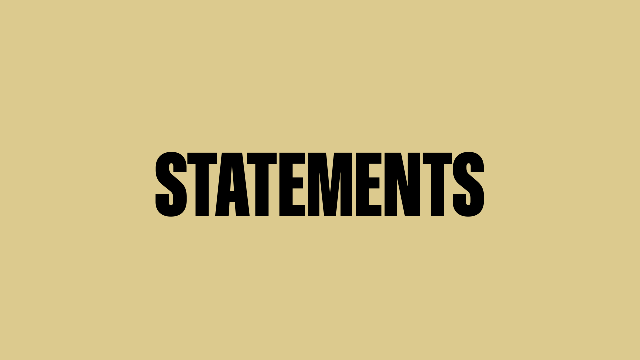 Statements [EN]