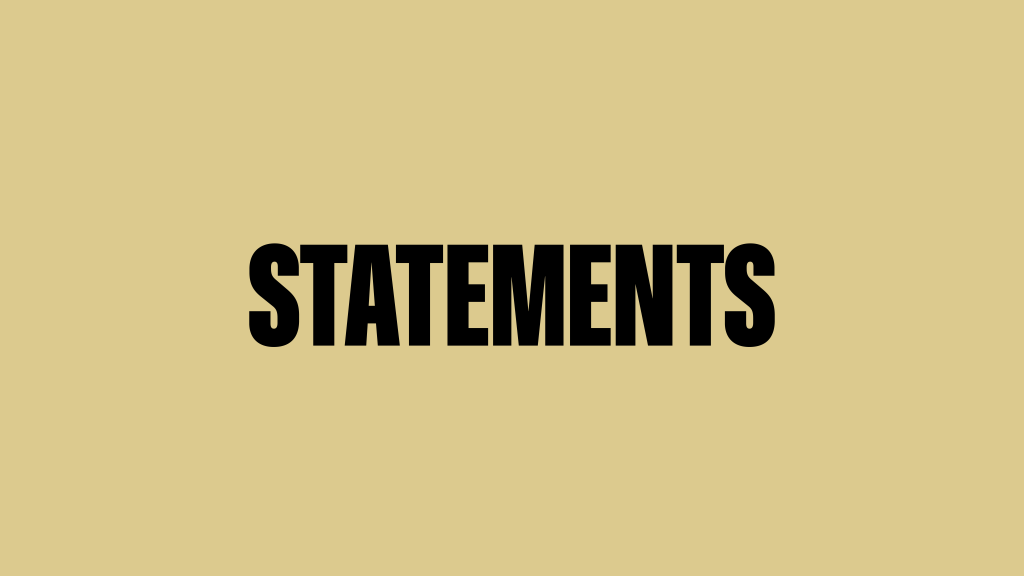 Statements [EN]